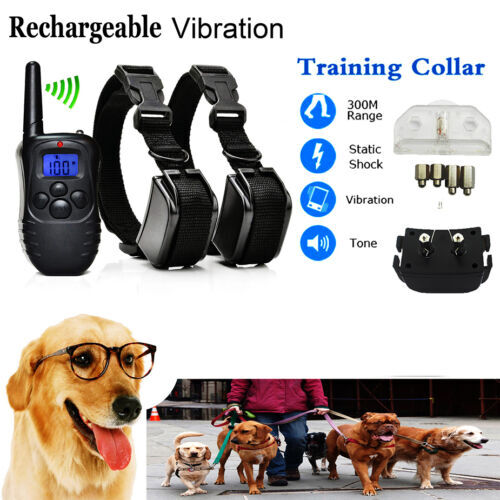 300M Electric Pet Dog Training E-Collar Anti-Bark Obedience Remote