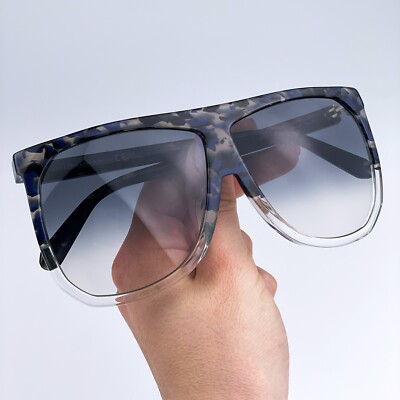 Loewe Women Sunglasses Blue Havana Gradient Smoke Shield LW40001F FILIPA 56B NEW
