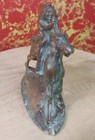Vintage Cast Iron Japanese Native American Ingenious Chief Horse Rider Figurines — photo 4