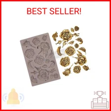 Redesign with Prima Redesign Furniture Decor Moulds® Fragrant Roses 5"x8",8Mm Th
