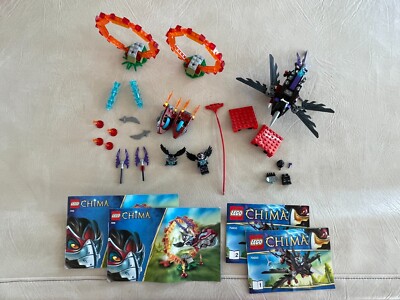 LEGO LEGENDS OF CHIMA 3 sets 1x-Razcal's Glider (70000), 2x Ring of Fire (70100)