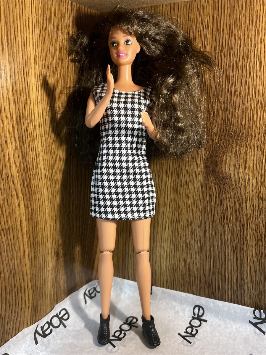 Mattel 1966 Barbie 1976 Head China Brown Hair Green Eyes | eBay