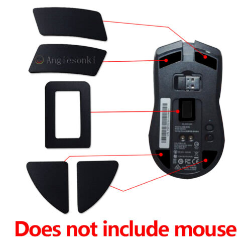 2 Sets Fußschlittschuhe 0,6 mm für Razer Viper Wireless Ultimative Gaming Maus - Picture 1 of 5