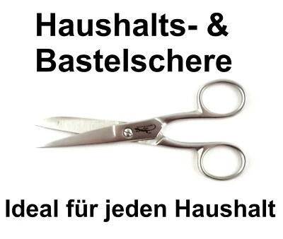 MARKENLOS 12,7 cm - 5 Zoll Haushaltsschere Edelstahl Bastelschere Küchenschere Stoffschere