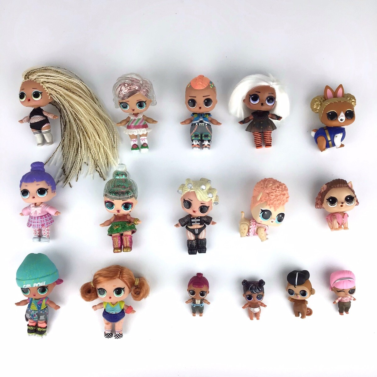 LOL SURPRISE LOT of 16 DOLLS Skater Girl Witchay Baby Mini More