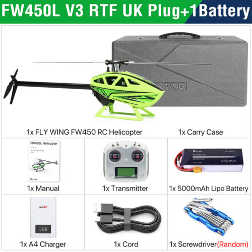 Fly Wing FW450L V3 6CH GPS 3D Hovering H1 Flight Control RC RTF/ BNF Helicopter - Picture 43 of 44