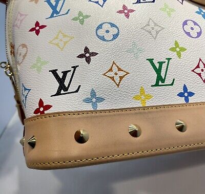 Alma long handbag Louis Vuitton Multicolour in Cotton - 20631383