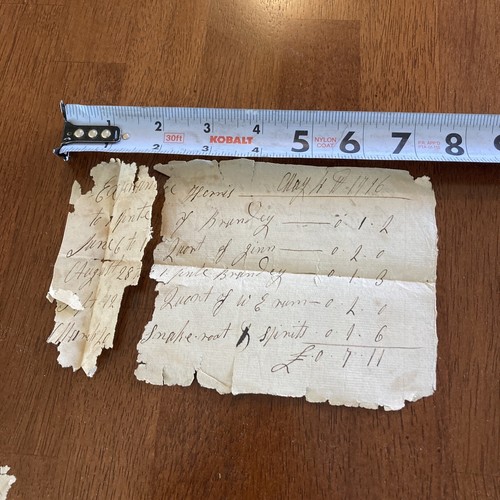 1797 Compra de bienes Ciudad de Beverly MA Recibido Robert Thiffel? - Imagen 8 de 8