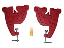Ski Snowboard Vise Tuning Vise Ski Snowboard Tune vise  Pair Red + wax yellow  