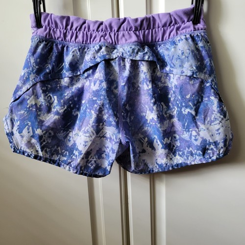 Ivivva By Lululemon Speedy Short Blue Purple Lined 3" Girls Youth Size 12 - Picture 2 of 10