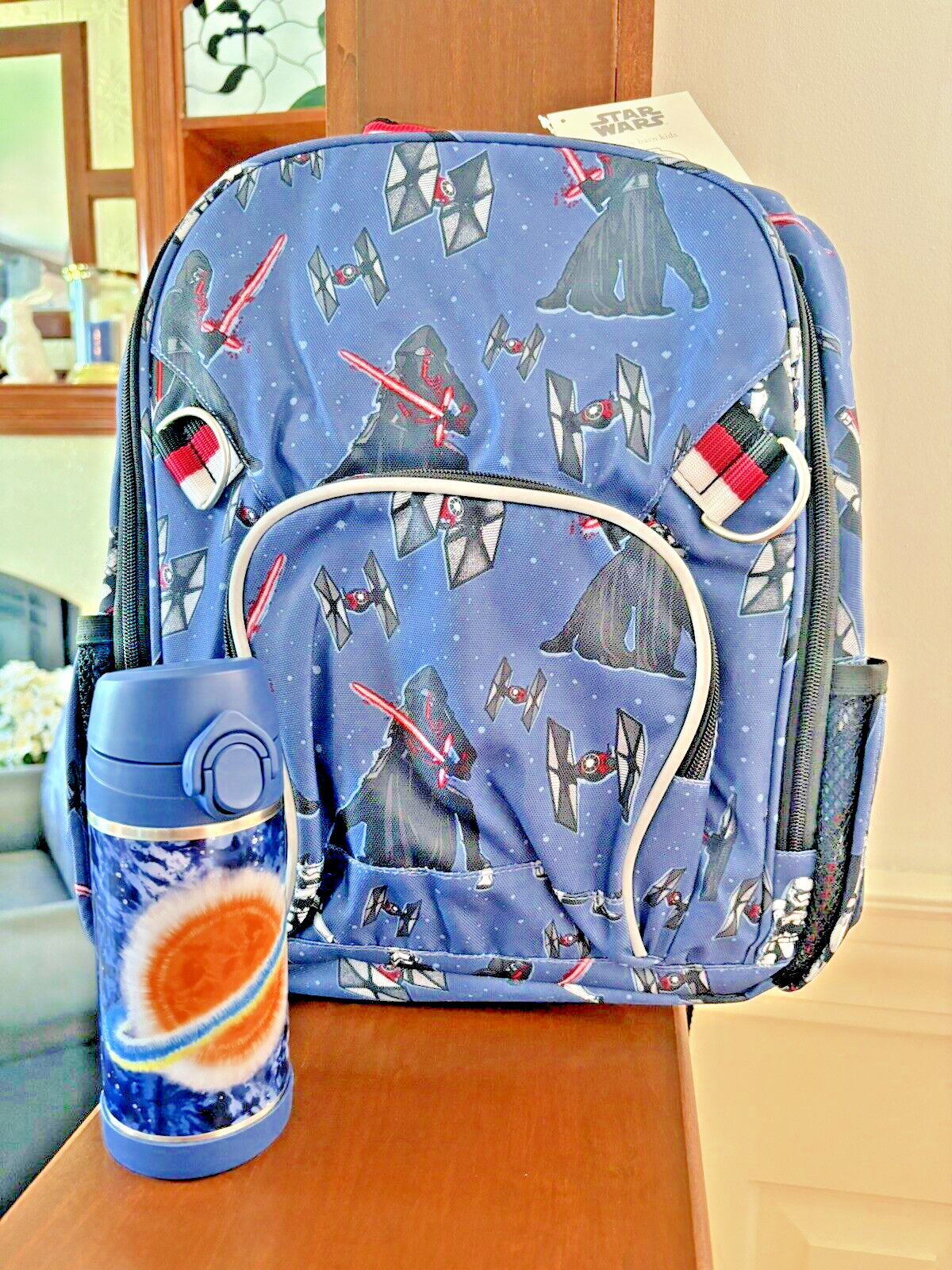 PONY ZAINO Kylo Ren Pottery Barn School Disney STAR WARS + borsa da viaggio acquatica ?.