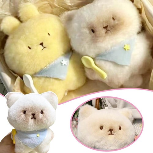 Plush Toy Plush Keychain Cartoon Kitten Cute Bunny High Appearance Doll*.
