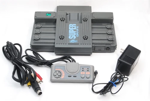 PC Engine SuperGrafx Console System PI-TG4 Controller NTSC-J NEC  Japan Tested
