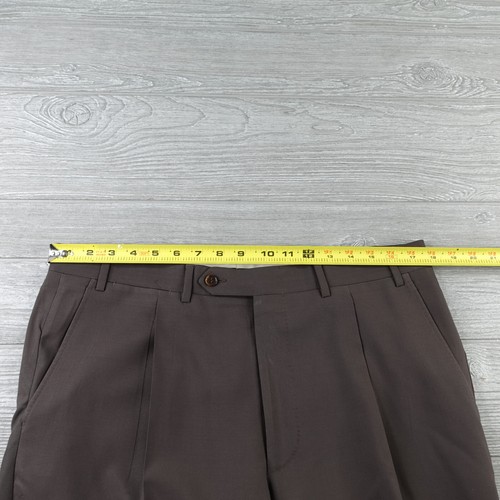 Canali Suit Men's 40R EU Size 50 36x31 2 Piece Full Suit Made in Italy Mocha - Picture 17 of 19