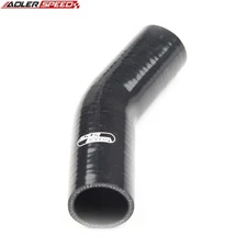 US SHIP 2" 51mm ID 30 Degree Elbow Silicone Hose Turbo Coupler Pipe Black 4-Ply