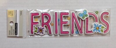 Friends Scrapbooking Title Sticker by Recollections 