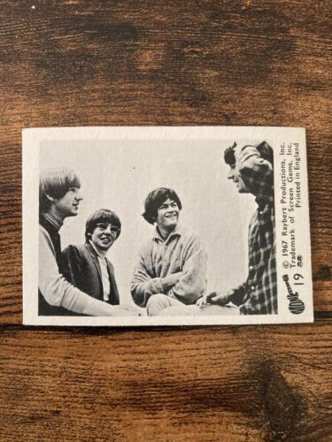 Tarjetas de goma A&BC 1967 The Monkees blanco y negro - Imagen 22 de 63