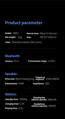 Open-Ear Bone Conduction Headphones Bluetooth 5.4 Wireless Earbuds Sport Headset - Bild 11 von 22