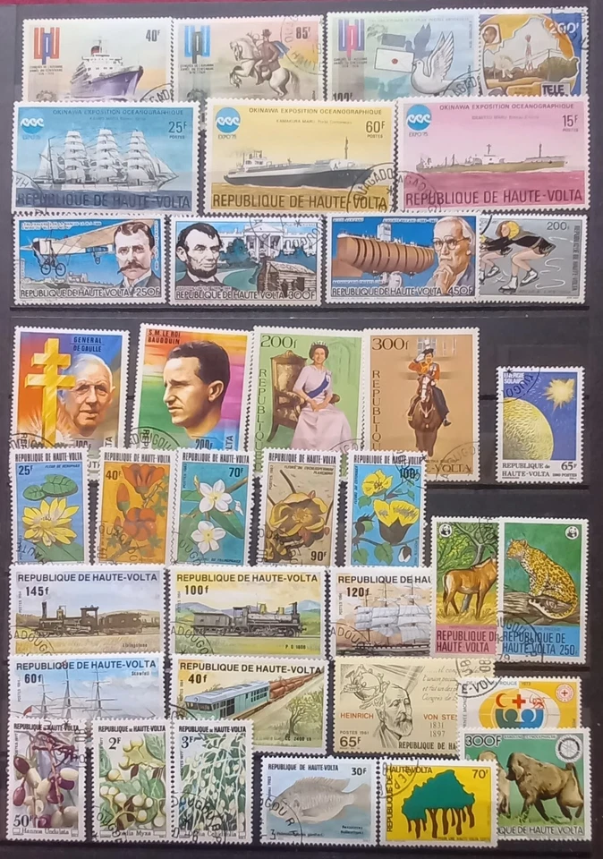 UPPER VOLTA - BURKINA FASO: 227 STAMPS + 4 MINISHEETS (HAUTE VOLTA - ALTO VOLTA) Foto 4 de 4