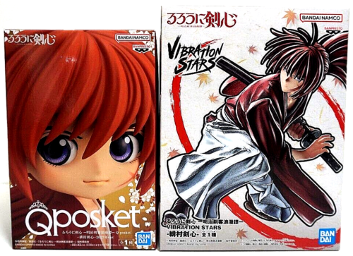 Rurouni Kenshin Kenshin HImura figure Qposket VIBRATION STARS set of 2 - Picture 1 of 6