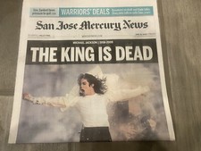 S.J. Mercury News: FRONT PAGE ONLY -  MICHAEL JACKSON DEATH / JUNE 26, 2009