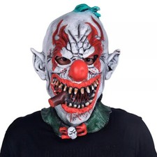 Killer Clown Mask Halloween Zombie Horror Cosplay Scary Costume