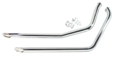 Chrome 1 3/4" Slash Cut Drag Pipe Exhaust For 86-06 Harley Softail 90001