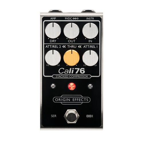Origin Effects Cali76 Stacked Dual-Stage Compressor Guitar Effect Pedal, Black