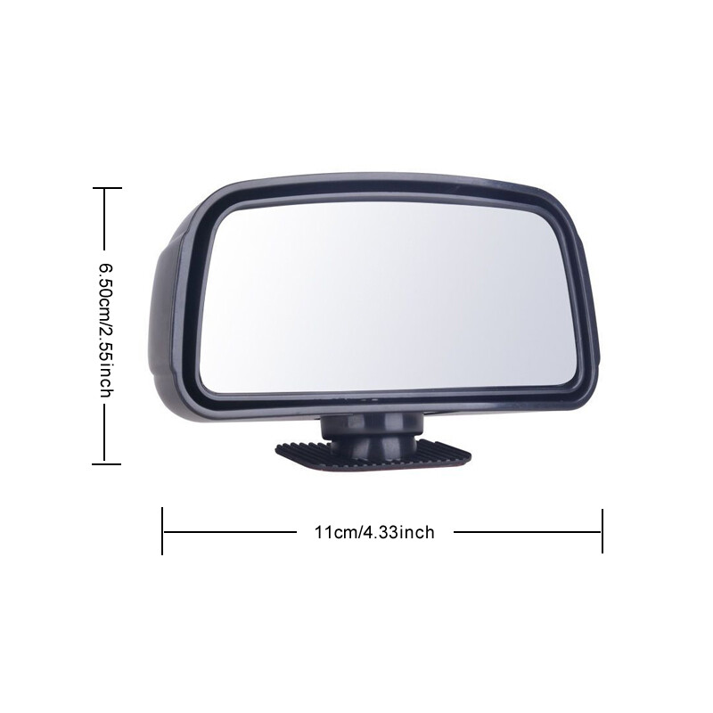 Car Universal 180° Blind Spot Rear View Auxiliary Mirrors Convex Wide Anglemzw9