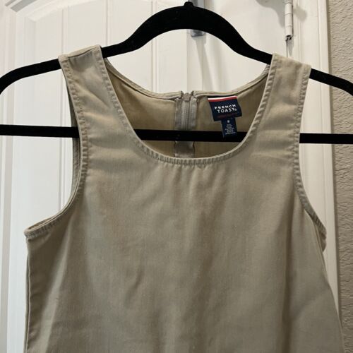 French Toast Khaki Uniform School Dress Sleeveless Tan Kids Youth Girls Size 8 - Picture 3 of 11