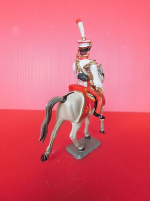 Cavalier Soldat Starlux 1er Empire - 60mm (1/32) - Collection Plastique Peint - Très Bel état