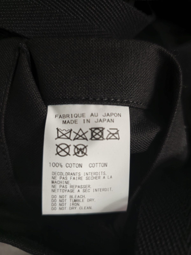 Brand New Yohji Yamamoto Novelty Tote Bag Logo Print Canvas Black From Japan - Picture 12 of 24