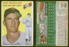 (17082) 1954 Topps 42 Don Mueller Giants-VG