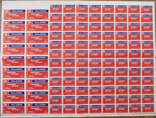 Matchbox Etichetta Pubblicità Alimentari 1975 Hillards Poster Belgio Belga Non Tagliato - Foto 3 di 3