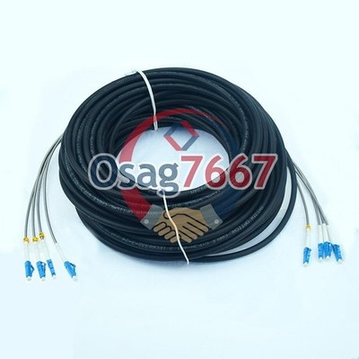 1PCS NEW Field Outdoor LC-LC UPC 4 9/125Single Mode Fiber Patch Cord 70M #tp