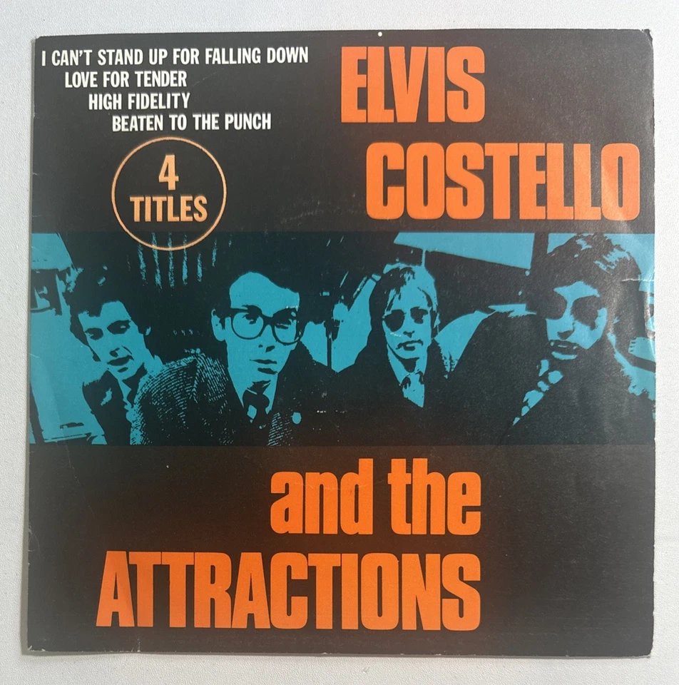 Elvis Costello ~ I can't stand up for falling down ~ French Issue EP Vinyl EX/EX - Image 2 of 4