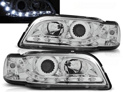 Headlights for Volvo S40/V40 1996 1997 1998 1999 2000 VR-1594 Daylight Chrome