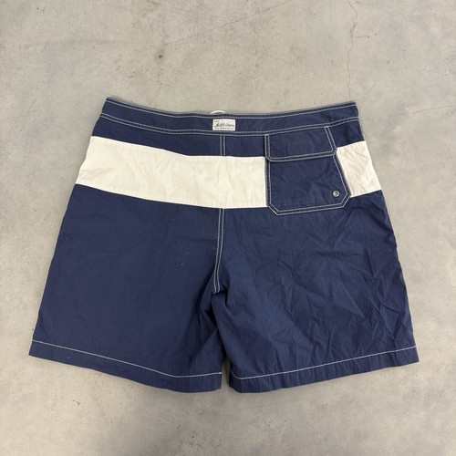 Vintage 90s Polo Ralph Lauren Crest Logo Outdoor Blue Swim Shorts Mens Size 36 - Picture 2 of 5