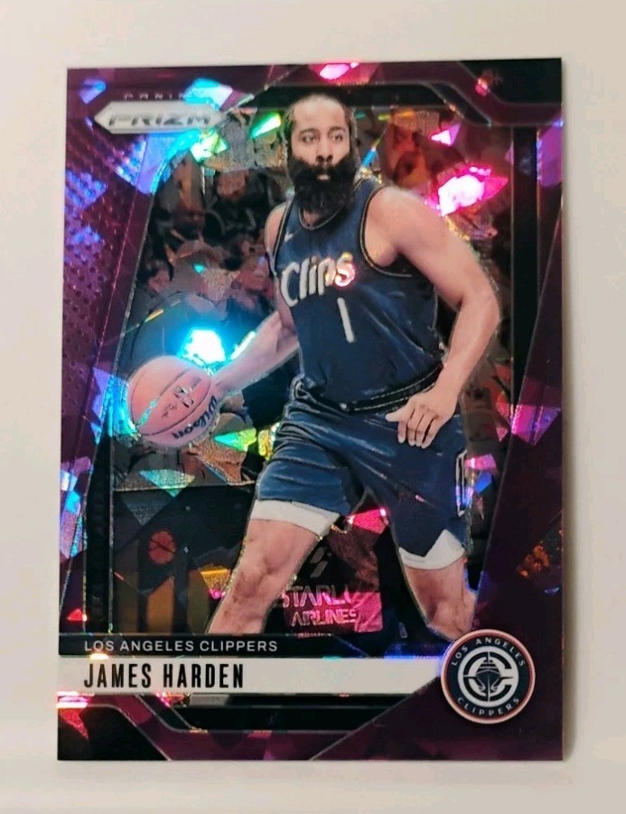 James Harden Purple Cracked Ice Prizm #/149 - 2024-25 Panini Prizm #181