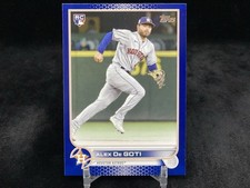 ALEX DE GOTI 2022 TOPPS UPDATE #US29 ROYAL BLUE ROOKIE PARALLEL / HOUSTON ASTROS