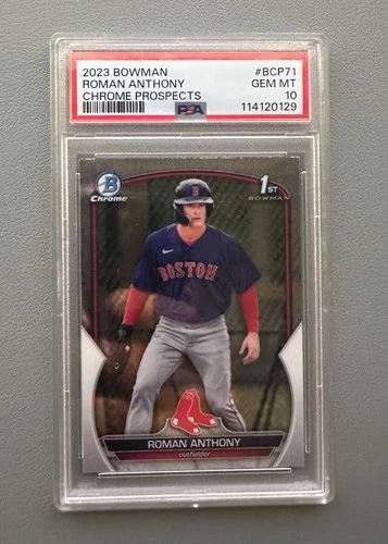 2023 Bowman - Roman Anthony Chrome Prospects 1st Bowman PSA 10