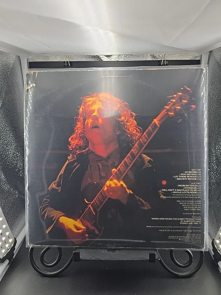 AC/DC Let There Be Rock OG LP 1977 ATCO RECORDS SD 36-151 SRC Press VG/G+ Foto 3 de 4