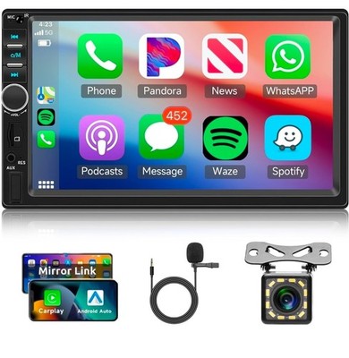 Apple CarPlay 7'' Doppel 2DIN Autoradio Radio Android Auto Touchscreen Player