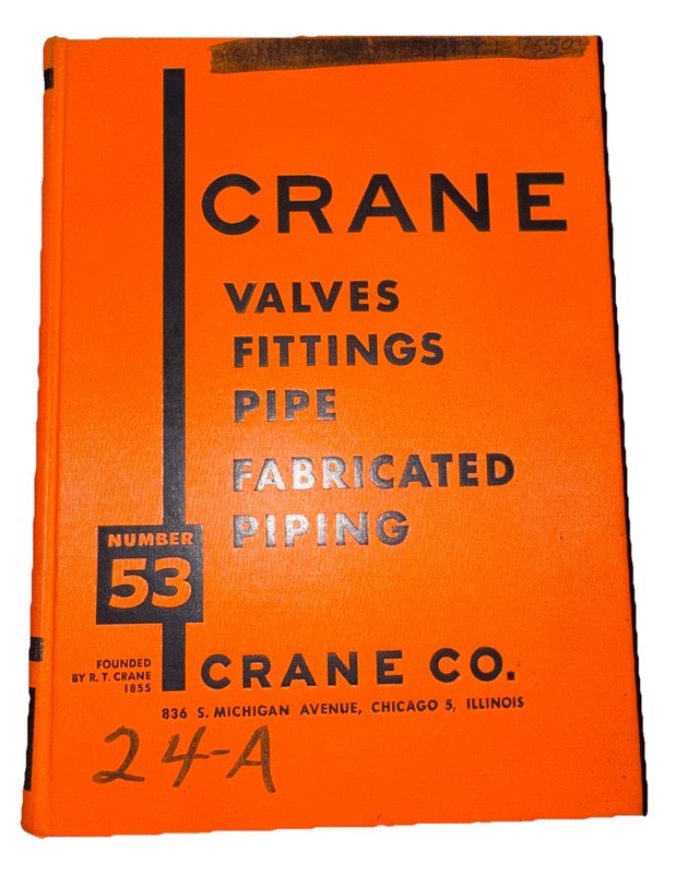 Crane Valves, Fittings, Pipe, Fabricated Piping Catalog 53, 1952 | Vintage Read