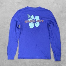 Trader Joe's Long Sleeve Crew Neck T Shirt Purple Unisex S Casual Workwear