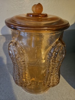 Antique Planters Peanut Glass Jar