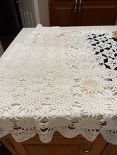 Cotton Crochet Lace Table Runner Rectangle LOT OF 3 SEE LIST