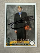 2003 Topps Nick Collison Signed Autographed Rookie Card Seattle Sonics Kansas. rookie card picture
