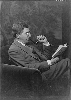 Photo:Philip Ketchum 1929 Portrait Photograph Pipe Reading Man