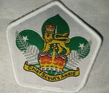 Boy Scout New Zealand Chief Scout's Award highest rank badge / woven patch